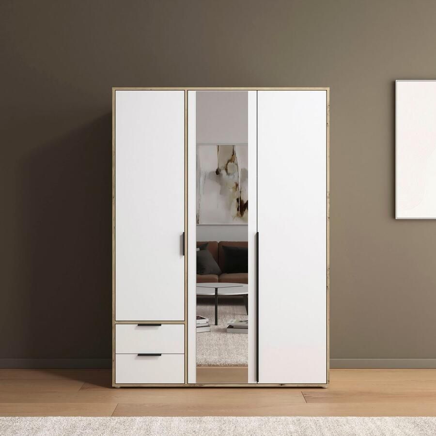 Rauch Draaideurkast Kledingkast Kast Garderobe Wasmand NAGATA met Spiegel und schubladen sowie stangengriffen topseller made in germany - Foto 7