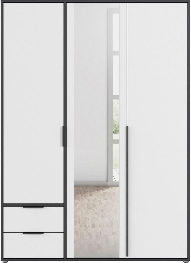 Rauch Draaideurkast Kledingkast Kast Garderobe Wasmand NAGATA met Spiegel und schubladen sowie stangengriffen topseller made in germany - Foto 17