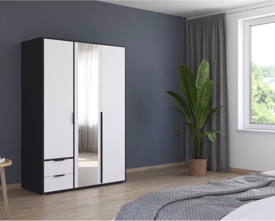 Rauch Draaideurkast Kledingkast Kast Garderobe Wasmand NAGATA met Spiegel und schubladen sowie stangengriffen topseller made in germany - Foto 12