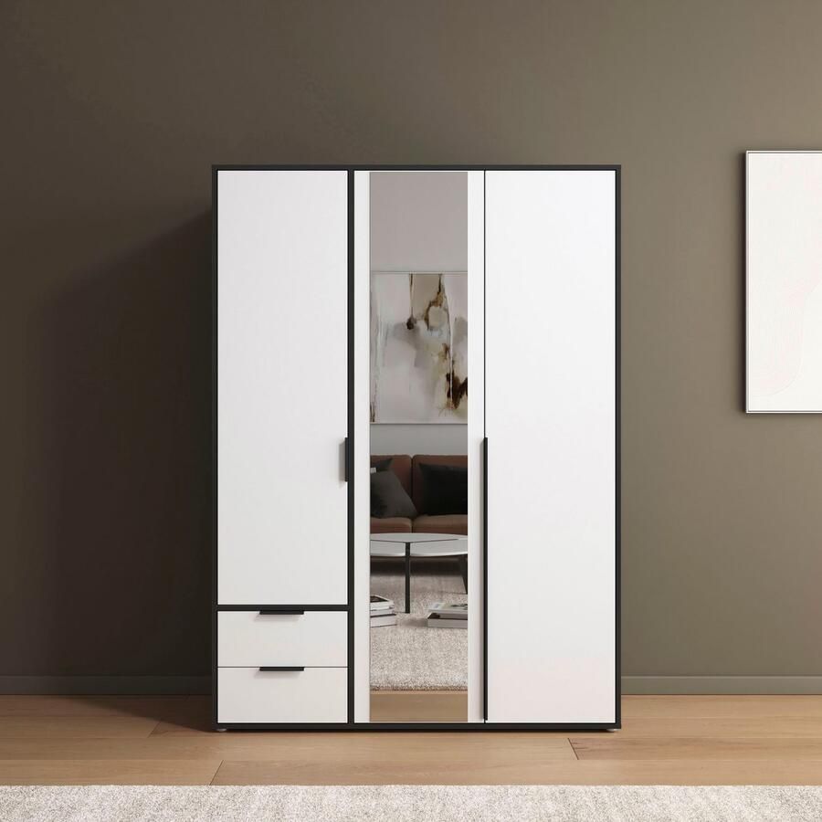 Rauch Draaideurkast Kledingkast Kast Garderobe Wasmand NAGATA met Spiegel und schubladen sowie stangengriffen topseller made in germany - Foto 7