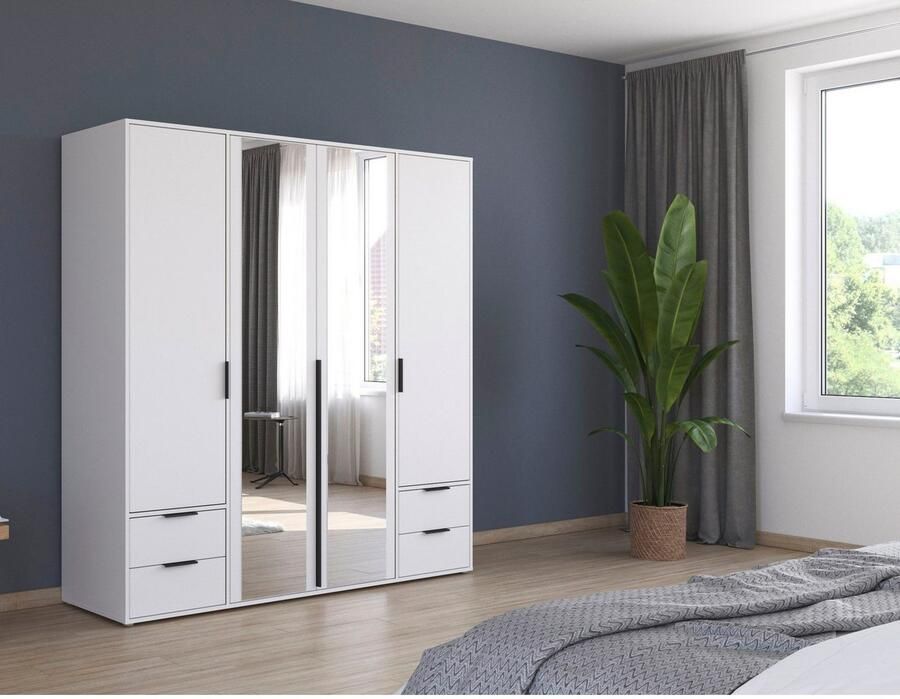 Rauch Draaideurkast Kledingkast Kast Garderobe Wasmand NAGATA met Spiegel und schubladen sowie stangengriffen topseller made in germany - Foto 13