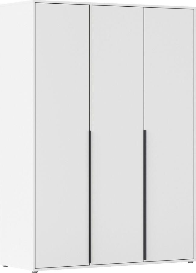 Rauch Draaideurkast Kledingkast Kast Garderobe Wasmand NAGATA veel Opbergruimte met moderne stanggrepen in grijs metallic topseller made in germany - Foto 18