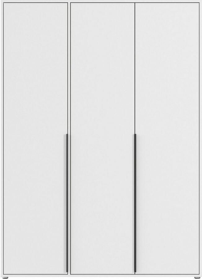 Rauch Draaideurkast Kledingkast Kast Garderobe Wasmand NAGATA veel Opbergruimte met moderne stanggrepen in grijs metallic topseller made in germany - Foto 14