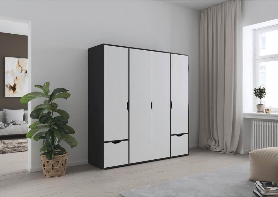 Rauch Draaideurkast Kledingkast Kast Garderobe Wasmand NARAI met Laden Greefaansluitingen voor een greeploze look TOPSELLER MADE IN GERMANY - Foto 13