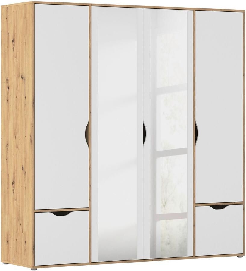 Rauch Draaideurkast Kledingkast Kast Garderobe Wasmand NARAI met Laden Greefaansluitingen voor een greeploze look TOPSELLER MADE IN GERMANY - Foto 17