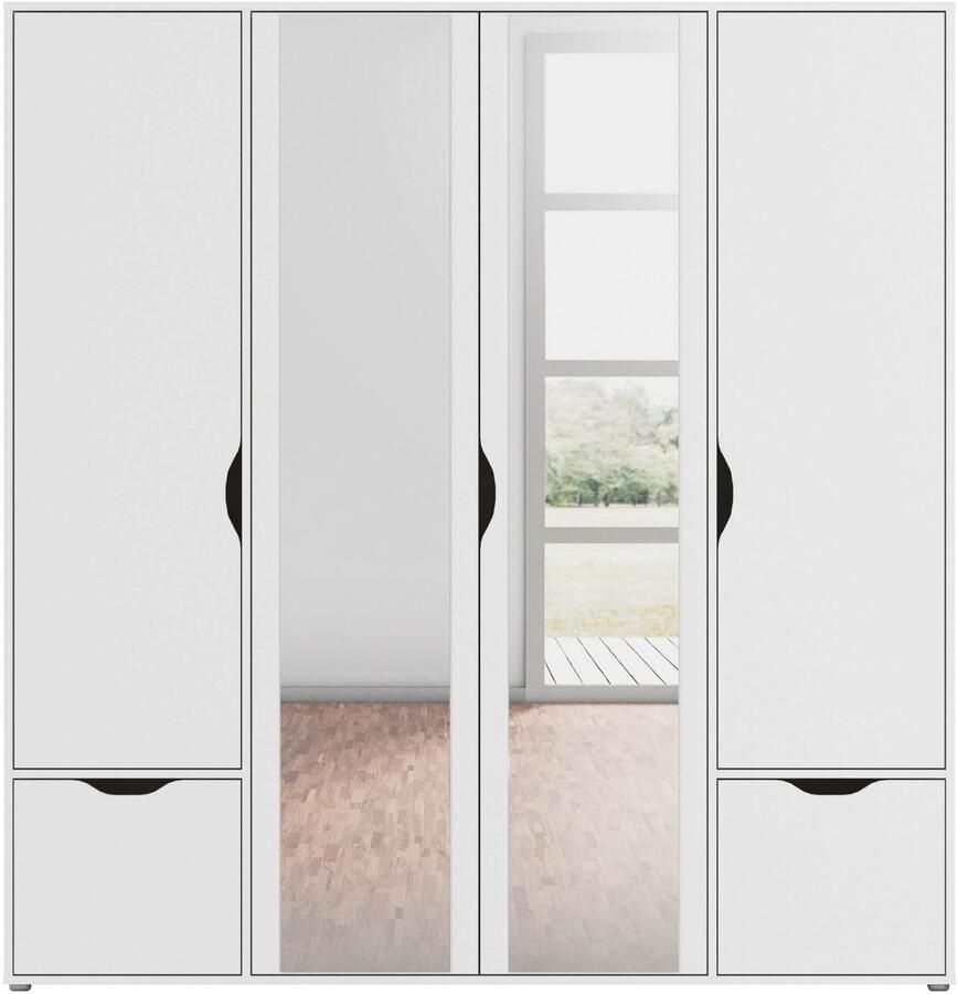Rauch Draaideurkast Kledingkast Kast Garderobe Wasmand NARAI met Laden Greefaansluitingen voor een greeploze look TOPSELLER MADE IN GERMANY - Foto 8