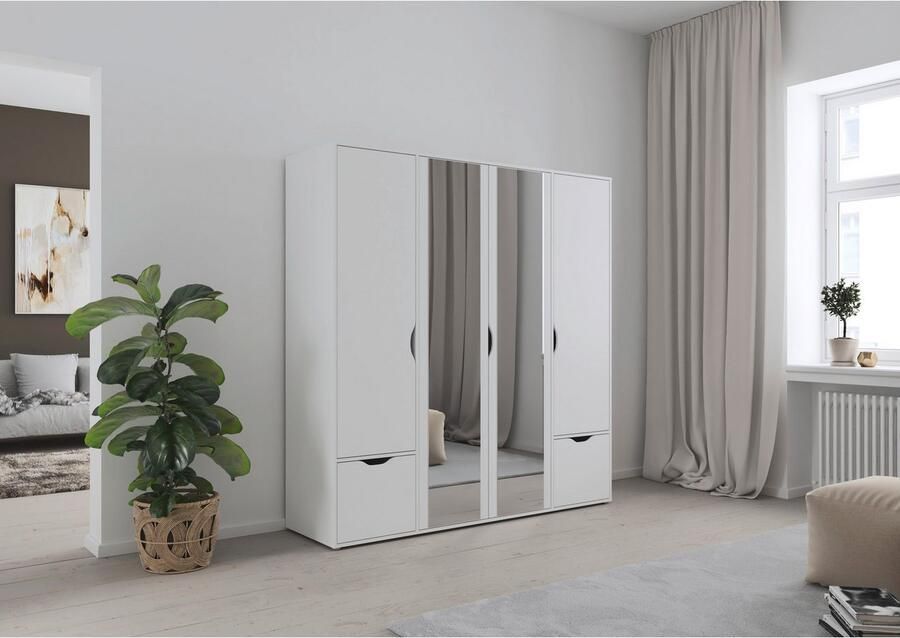 Rauch Draaideurkast Kledingkast Kast Garderobe Wasmand NARAI met Laden Greefaansluitingen voor een greeploze look TOPSELLER MADE IN GERMANY - Foto 15