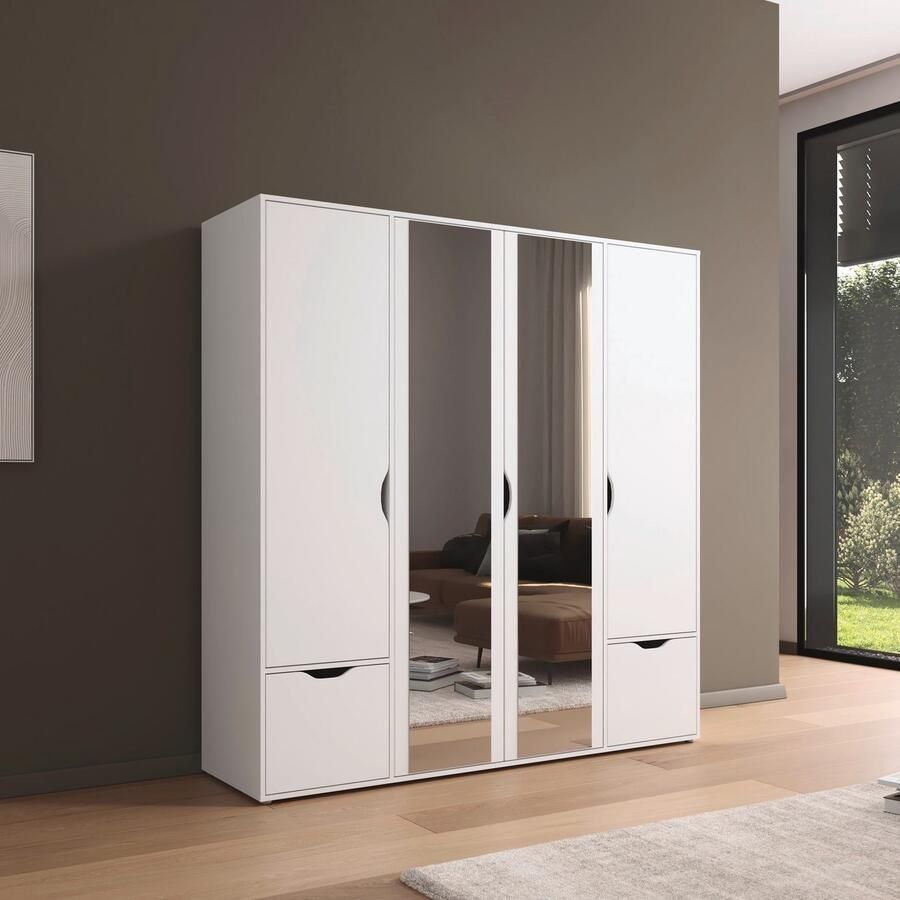 Rauch Draaideurkast Kledingkast Kast Garderobe Wasmand NARAI met Laden Greefaansluitingen voor een greeploze look TOPSELLER MADE IN GERMANY - Foto 6