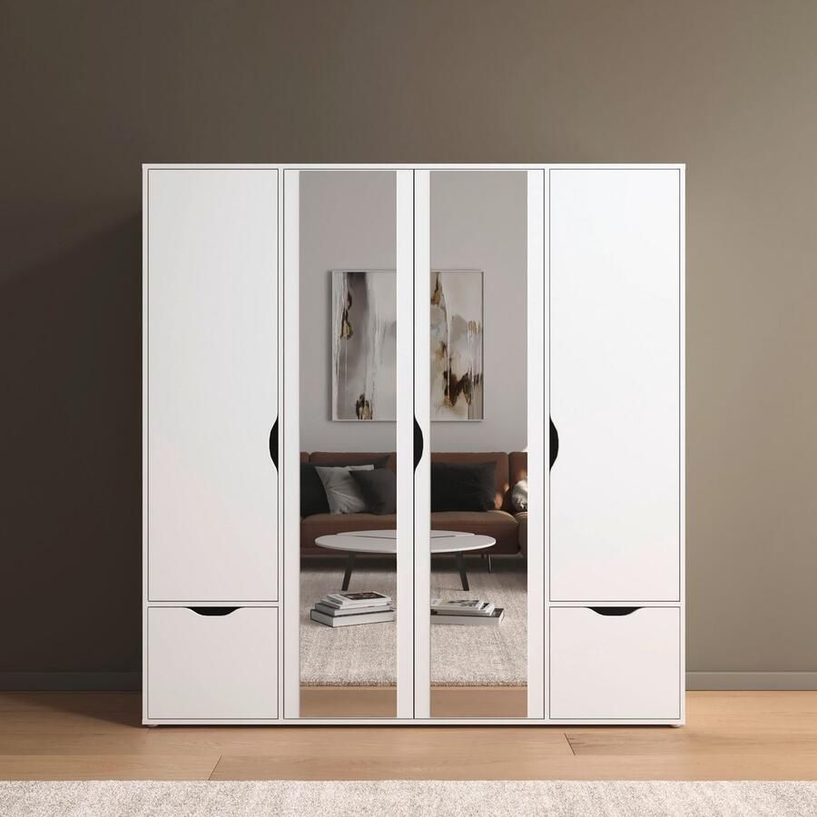 Rauch Draaideurkast Kledingkast Kast Garderobe Wasmand NARAI met Laden Greefaansluitingen voor een greeploze look TOPSELLER MADE IN GERMANY - Foto 7