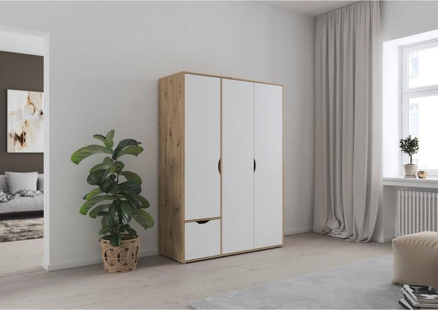 Rauch Draaideurkast Kledingkast Kast Garderobe Wasmand NARAI met Laden Greefaansluitingen voor een greeploze look TOPSELLER MADE IN GERMANY - Foto 13