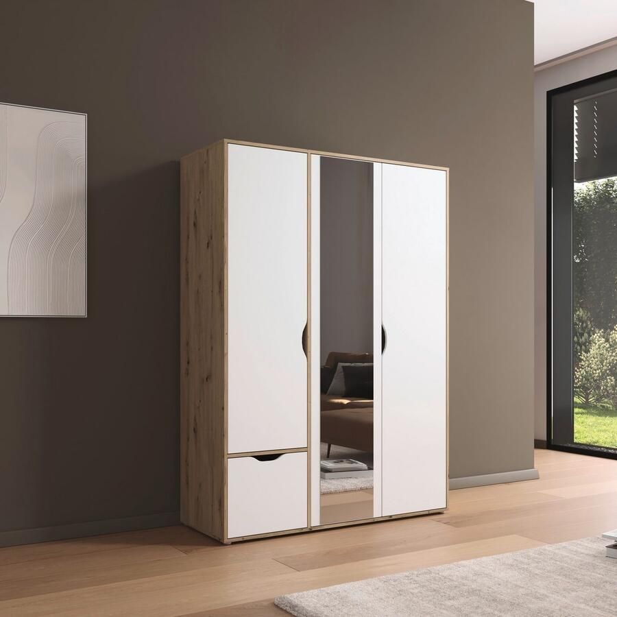 Rauch Draaideurkast Kledingkast Kast Garderobe Wasmand NARAI met Laden Greefaansluitingen voor een greeploze look TOPSELLER MADE IN GERMANY - Foto 6