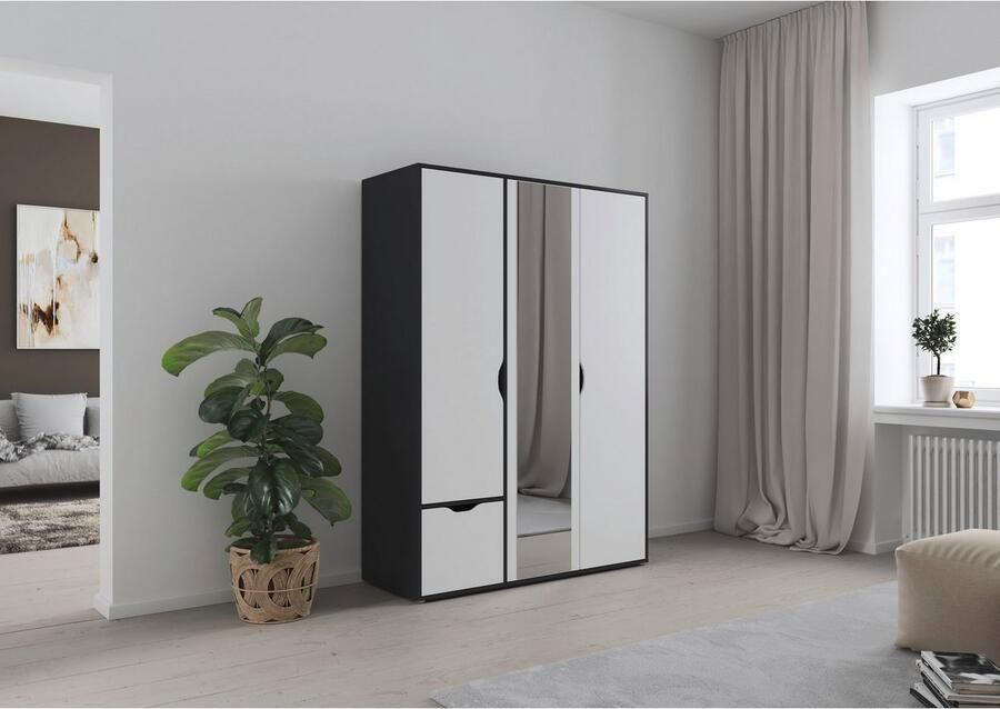 Rauch Draaideurkast Kledingkast Kast Garderobe Wasmand NARAI met Laden Greefaansluitingen voor een greeploze look TOPSELLER MADE IN GERMANY - Foto 13