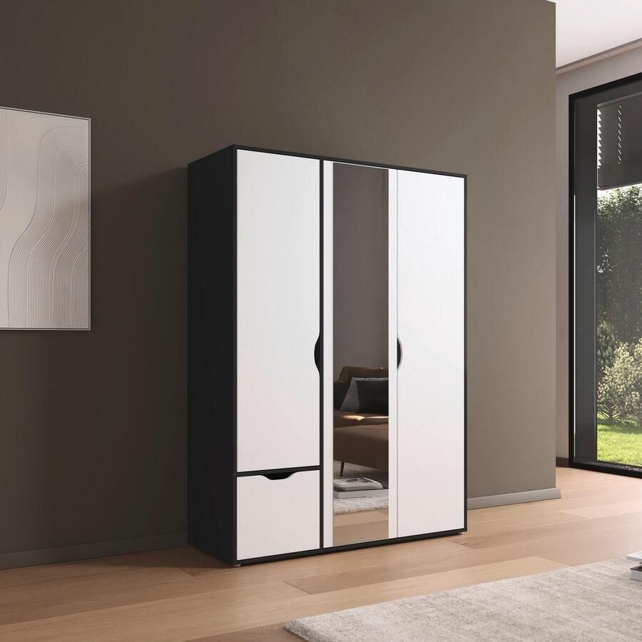 Rauch Draaideurkast Kledingkast Kast Garderobe Wasmand NARAI met Laden Greefaansluitingen voor een greeploze look TOPSELLER MADE IN GERMANY - Foto 6