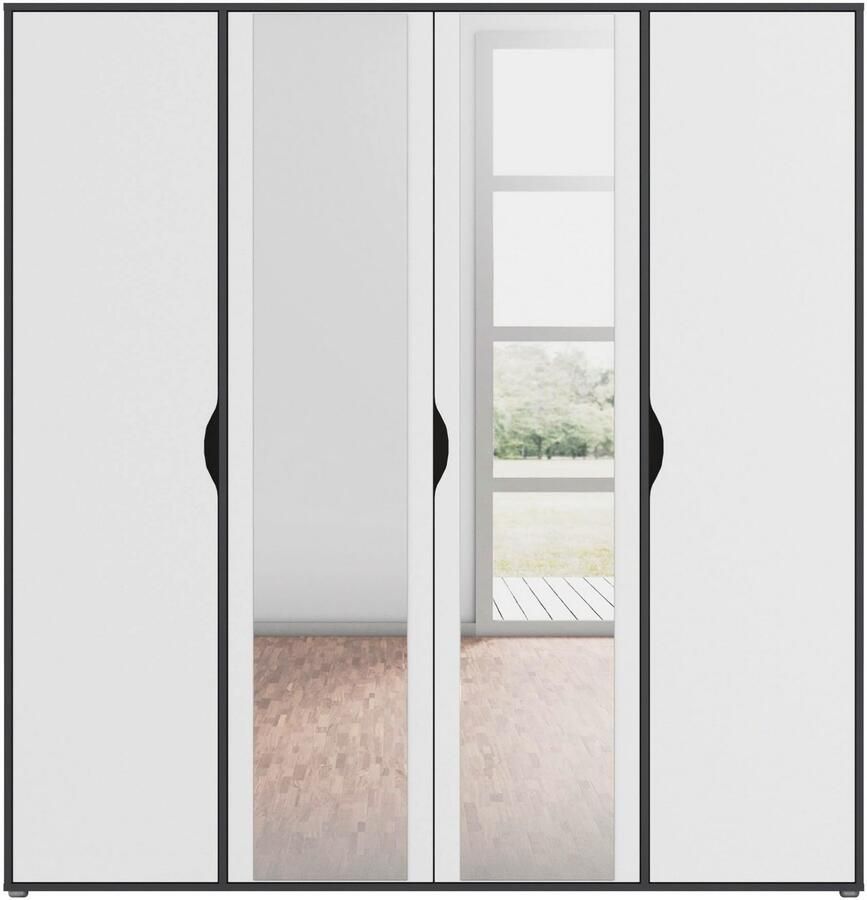 Rauch Draaideurkast Kledingkast Kast Garderobe Wasmand NARAI met Spiegel Greefaansluitingen voor een greeploze look TOPSELLER MADE IN GERMANY - Foto 8