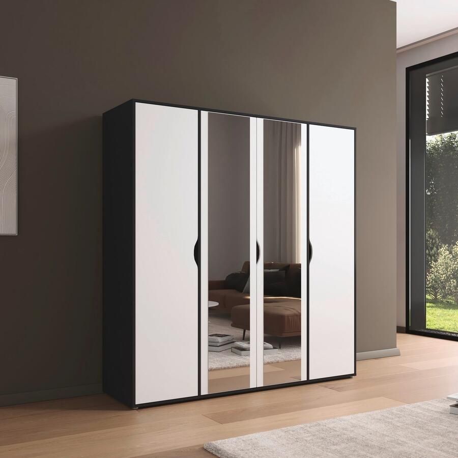 Rauch Draaideurkast Kledingkast Kast Garderobe Wasmand NARAI met Spiegel Greefaansluitingen voor een greeploze look TOPSELLER MADE IN GERMANY - Foto 6