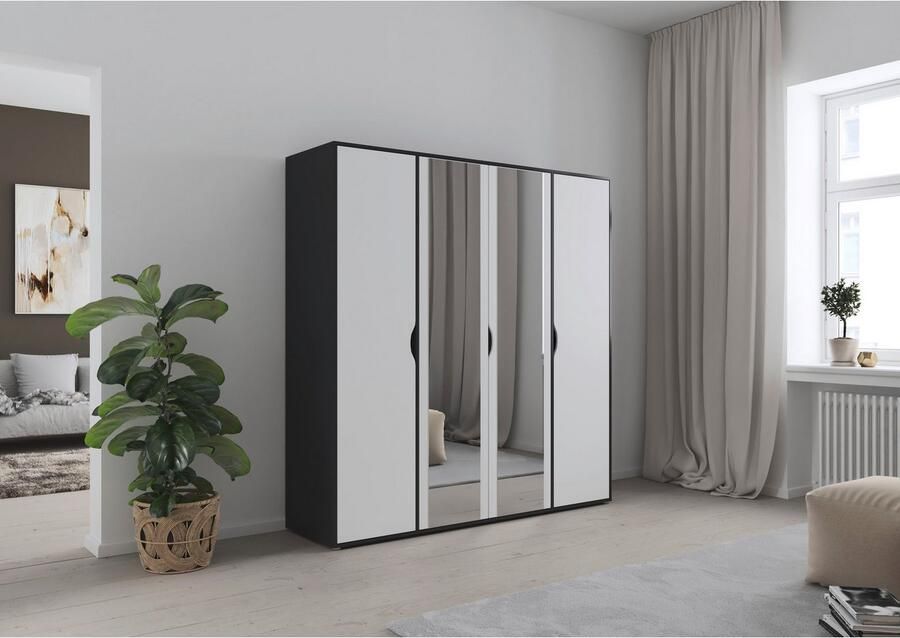 Rauch Draaideurkast Kledingkast Kast Garderobe Wasmand NARAI met Spiegel Greefaansluitingen voor een greeploze look TOPSELLER MADE IN GERMANY - Foto 13