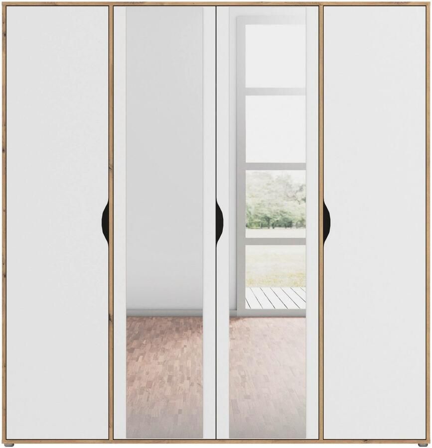 Rauch Draaideurkast Kledingkast Kast Garderobe Wasmand NARAI met Spiegel Greefaansluitingen voor een greeploze look TOPSELLER MADE IN GERMANY - Foto 8