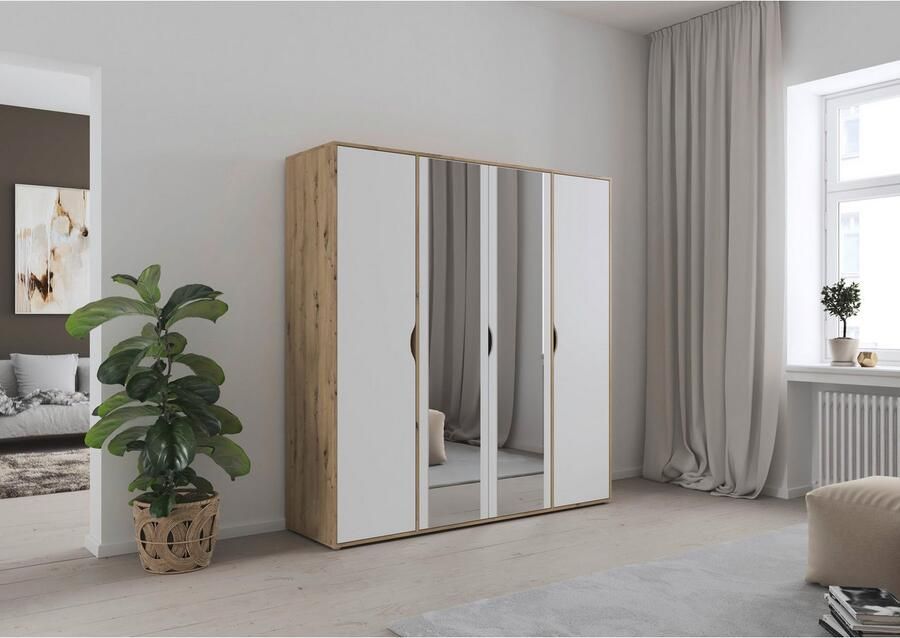 Rauch Draaideurkast Kledingkast Kast Garderobe Wasmand NARAI met Spiegel Greefaansluitingen voor een greeploze look TOPSELLER MADE IN GERMANY - Foto 13