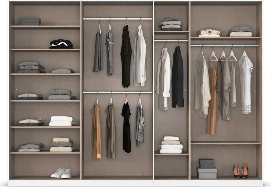 Rauch Draaideurkast Kledingkast kast garderobe AGORDO met decor- of hoogglansfront doordachte binnenuitrusting in 7 breedtes en 2 hoogtes made in germany - Foto 18