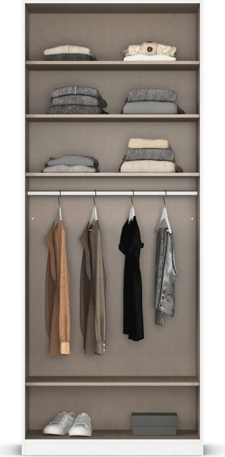 Rauch Draaideurkast Kledingkast kast garderobe AGORDO met decor- of hoogglansfront doordachte binnenuitrusting in 7 breedtes en 2 hoogtes made in germany - Foto 18