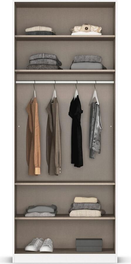 Rauch Draaideurkast Kledingkast kast garderobe AGORDO met decor- of hoogglansfront doordachte binnenuitrusting in 7 breedtes en 2 hoogtes made in germany - Foto 19