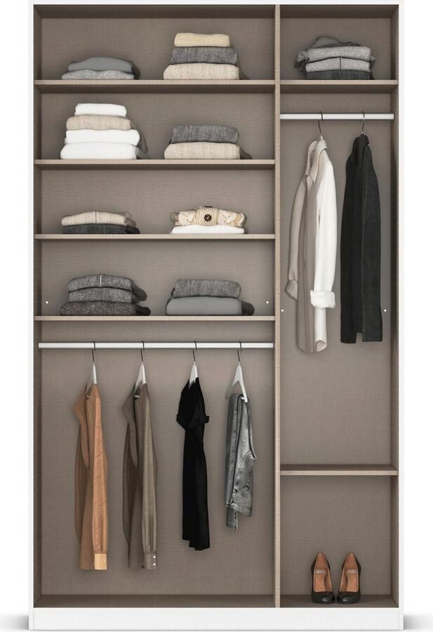 Rauch Draaideurkast Kledingkast kast garderobe AGORDO met decor- of hoogglansfront doordachte binnenuitrusting in 7 breedtes en 2 hoogtes made in germany - Foto 19