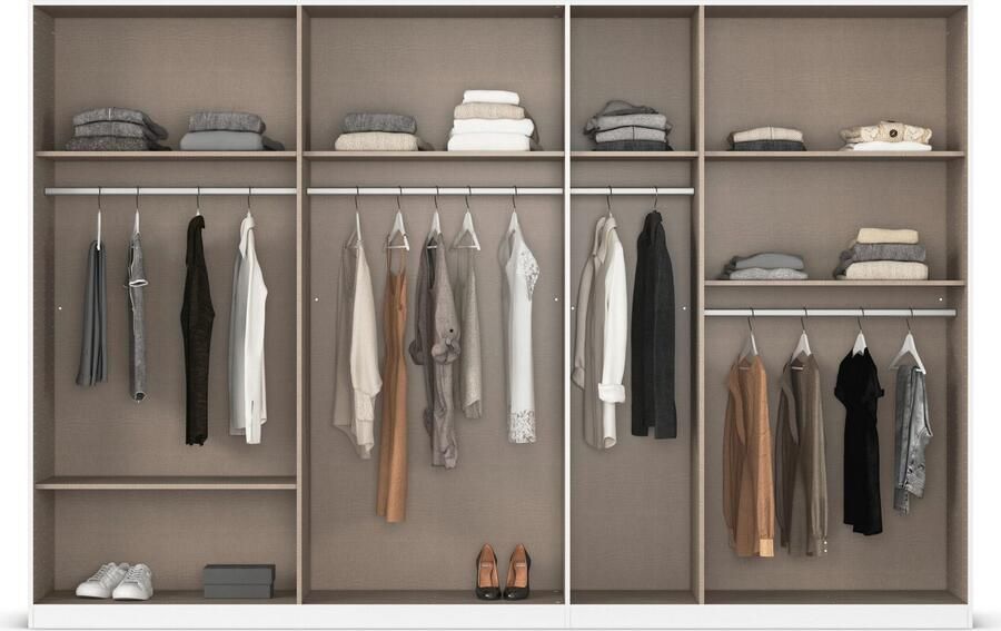 Rauch Draaideurkast Kledingkast garderobe AGORDO TOPSELLER slaapkamer doordachte binnenuitrusting in 7 breedtes en 2 hoogtes made in germany - Foto 17
