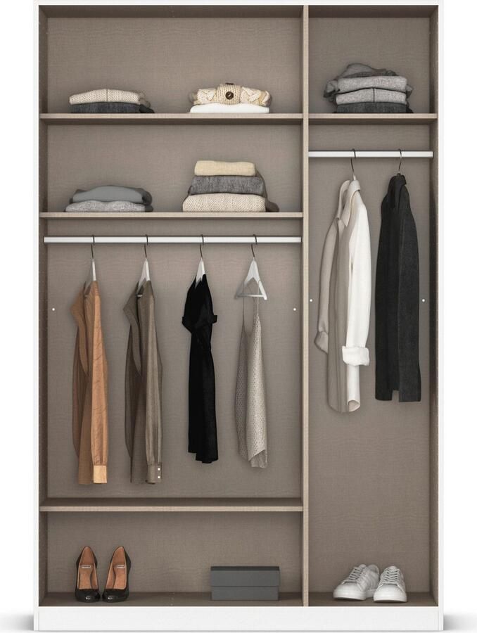 Rauch Draaideurkast Kledingkast kast garderobe AGORDO met decor- of hoogglansfront doordachte binnenuitrusting in 7 breedtes en 2 hoogtes made in germany - Foto 19