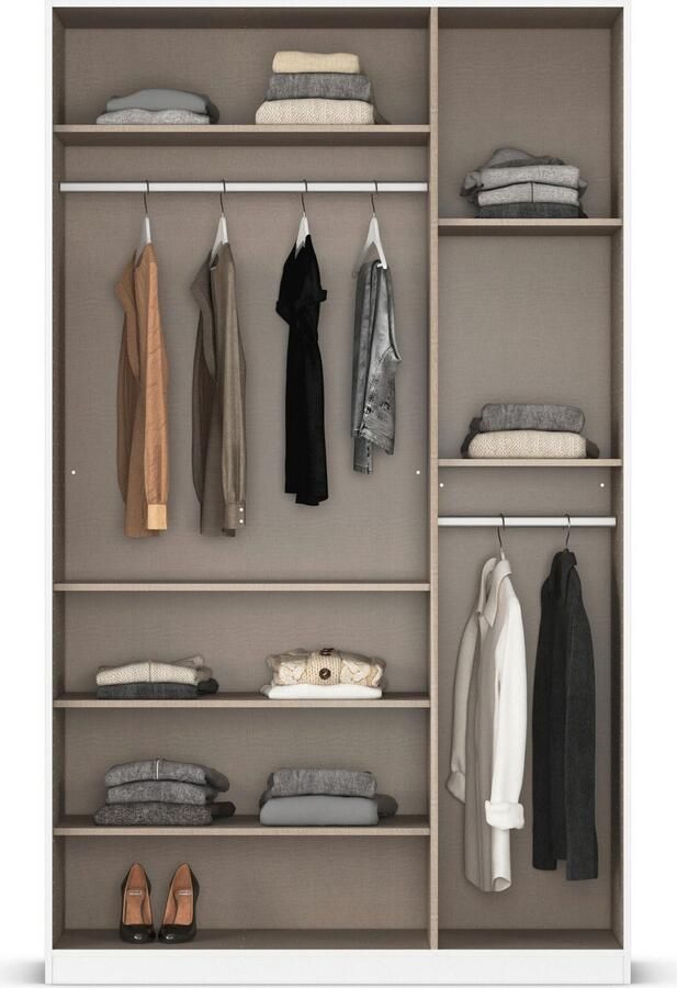 Rauch Draaideurkast Kledingkast kast garderobe AGORDO met decor- of hoogglansfront doordachte binnenuitrusting in 7 breedtes en 2 hoogtes made in germany - Foto 20