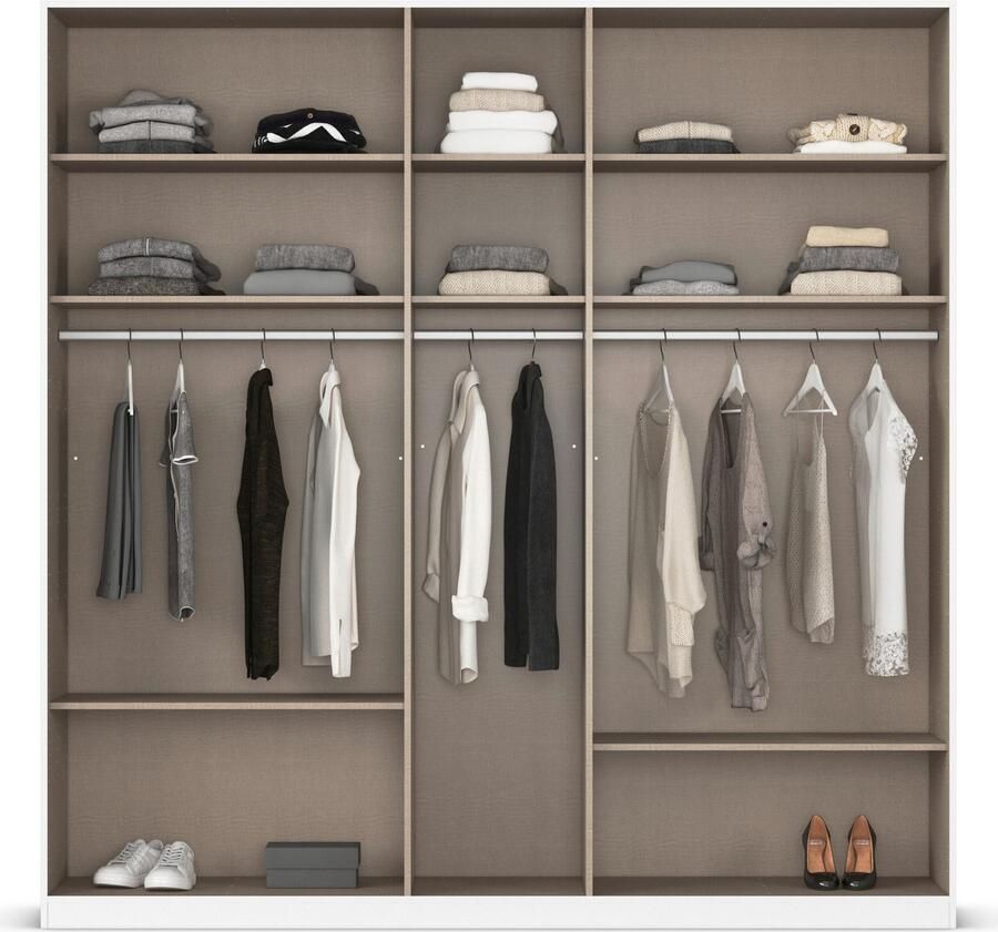 Rauch Draaideurkast Kledingkast garderobe AGORDO TOPSELLER slaapkamer doordachte binnenuitrusting in 7 breedtes en 2 hoogtes made in germany - Foto 14