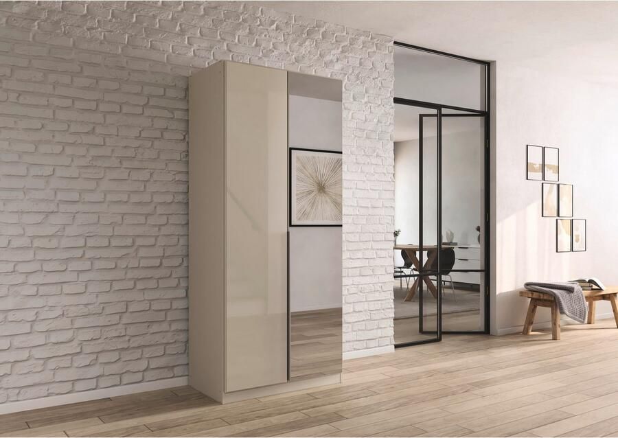 Rauch Draaideurkast Kledingkasten kast garderobe AGORDO met glazen front doordachte binnenuitrusting in 6 breedtes en 2 hoogtes made in germany - Foto 17