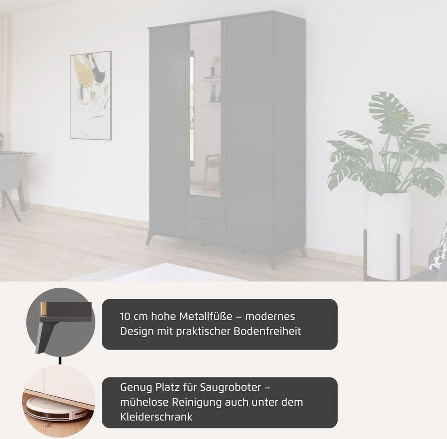 Home24 Draaideurkast Falun Rauch Orange