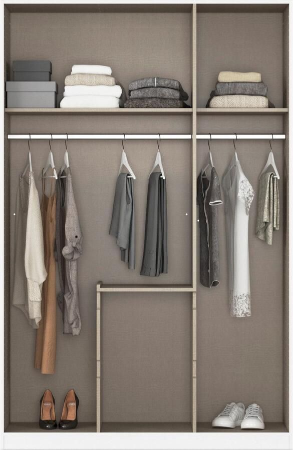 Rauch Draaideurkast Kledingkast kast garderobe garderobekast MAINZ greeploze front buitendeuren met push-to-open functie made in germany - Foto 11