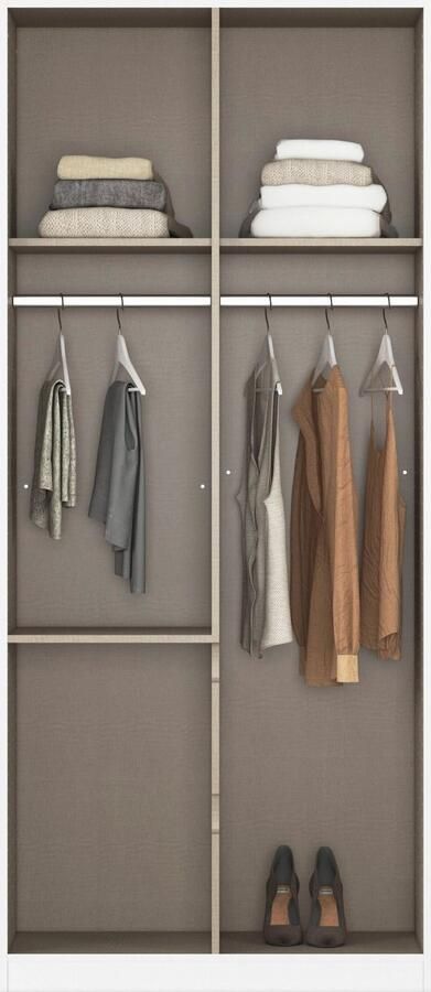 Rauch Draaideurkast Kledingkast kast garderobe garderobekast MAINZ greeploze front buitendeuren met push-to-open functie made in germany - Foto 18