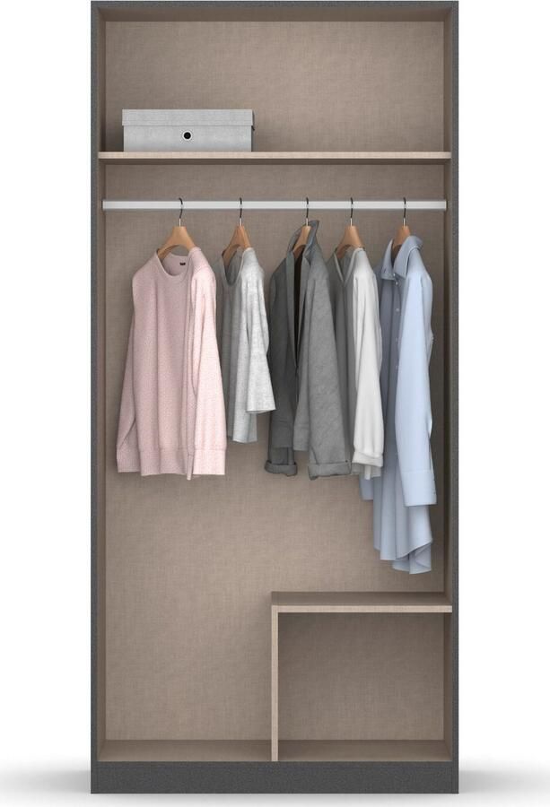 Rauch Draaideurkast StyleUp Type eenkleurig met elegante lange stanggrepen in kastkleur - Foto 7