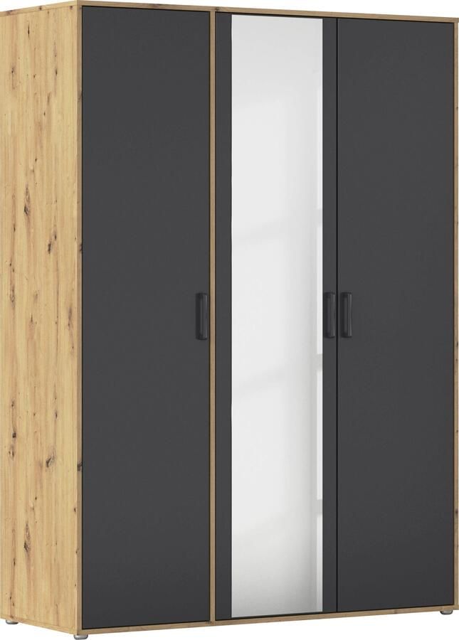 Rauch Draaideurkast Voyager met moderne grepen in grijs-metallic en spiegel - Foto 17