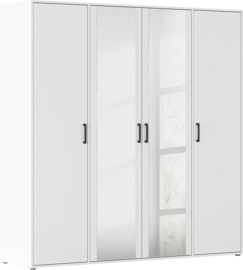 Rauch Draaideurkast Voyager met moderne grepen in grijs-metallic en spiegel - Foto 17