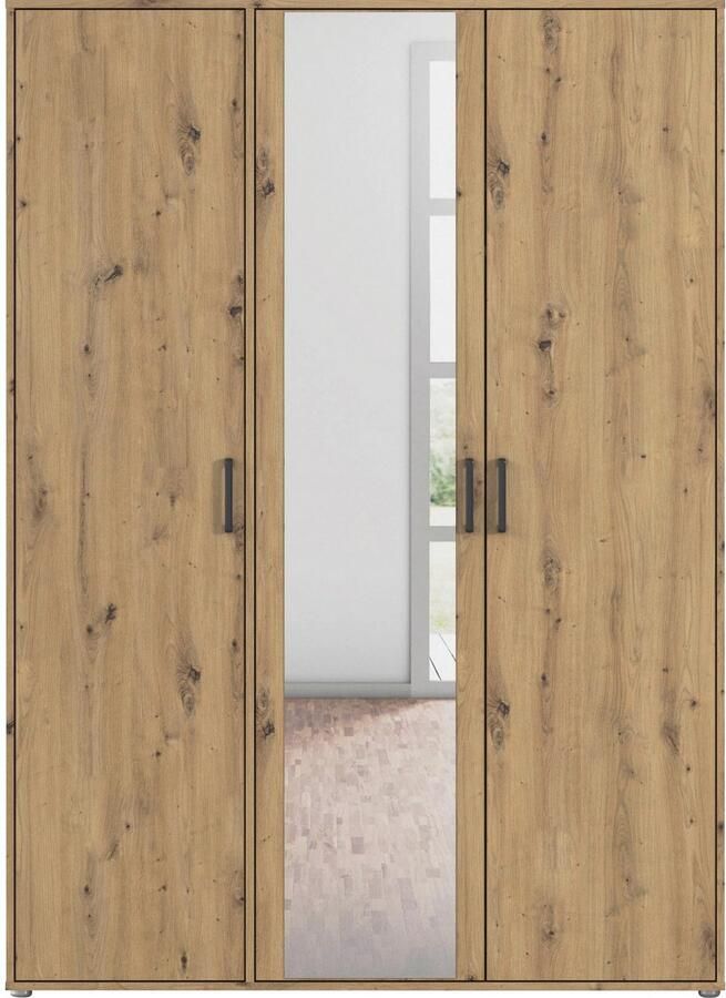 Rauch Draaideurkast Voyager met moderne grepen in grijs-metallic en spiegel - Foto 13