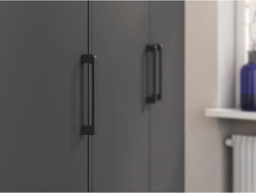 Rauch Draaideurkast Voyager met moderne grepen in grijs-metallic en spiegel - Foto 11