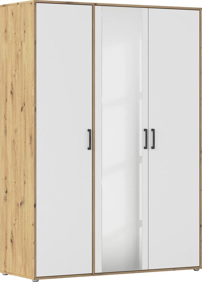 Rauch Draaideurkast Voyager met moderne grepen in grijs-metallic en spiegel - Foto 17