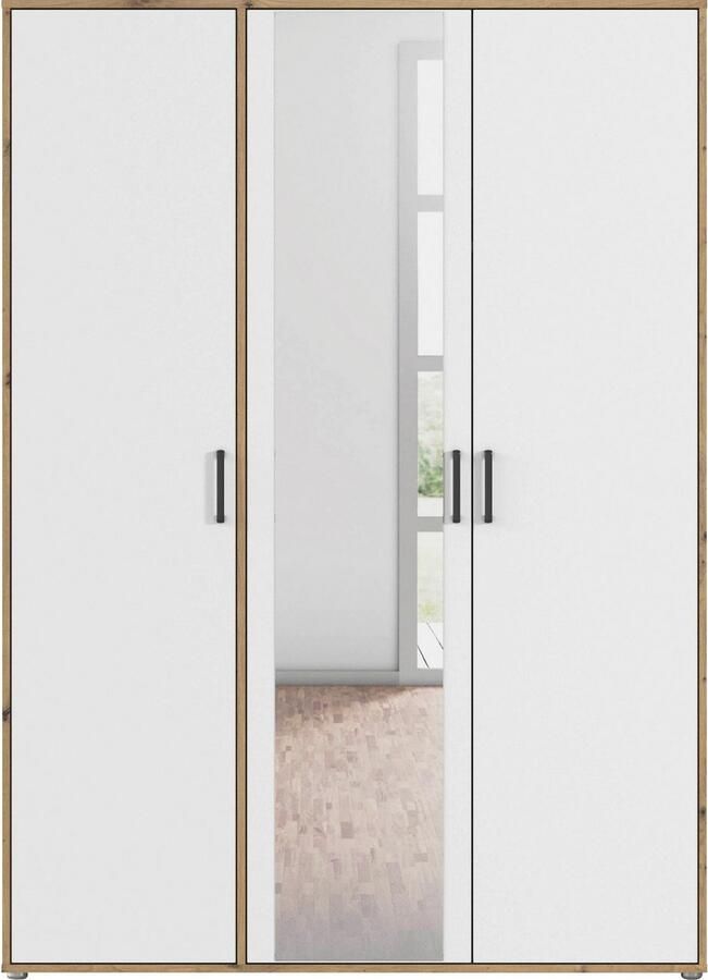 Rauch Draaideurkast Voyager met moderne grepen in grijs-metallic en spiegel - Foto 13