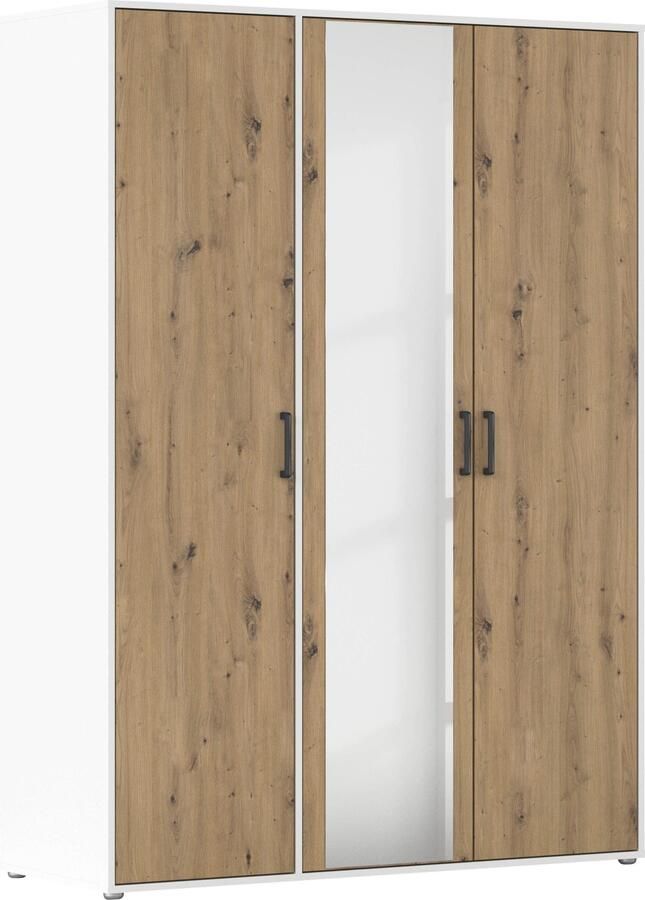 Rauch Draaideurkast Voyager met moderne grepen in grijs-metallic en spiegel - Foto 17