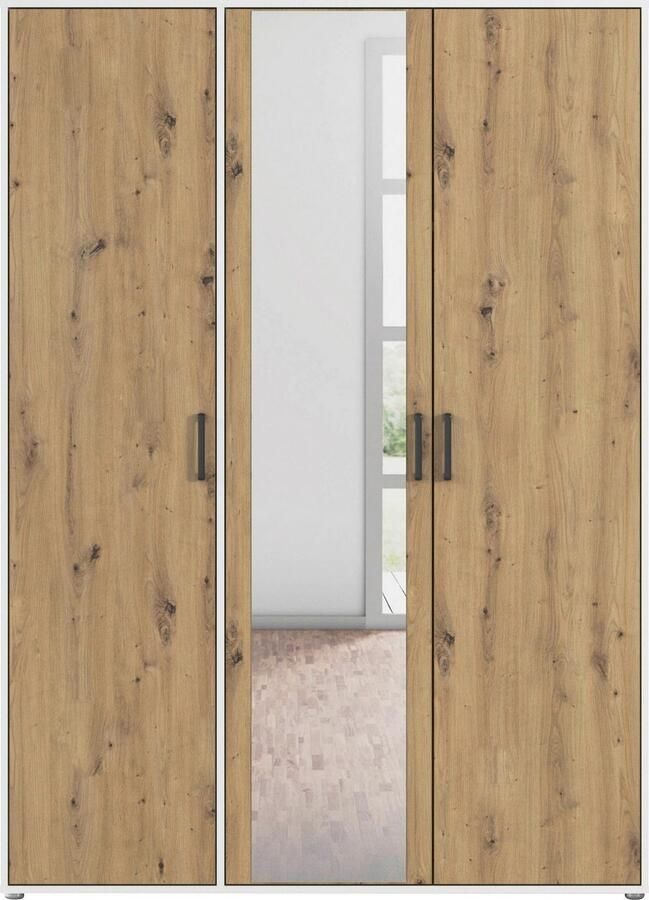 Rauch Draaideurkast Voyager met moderne grepen in grijs-metallic en spiegel - Foto 13