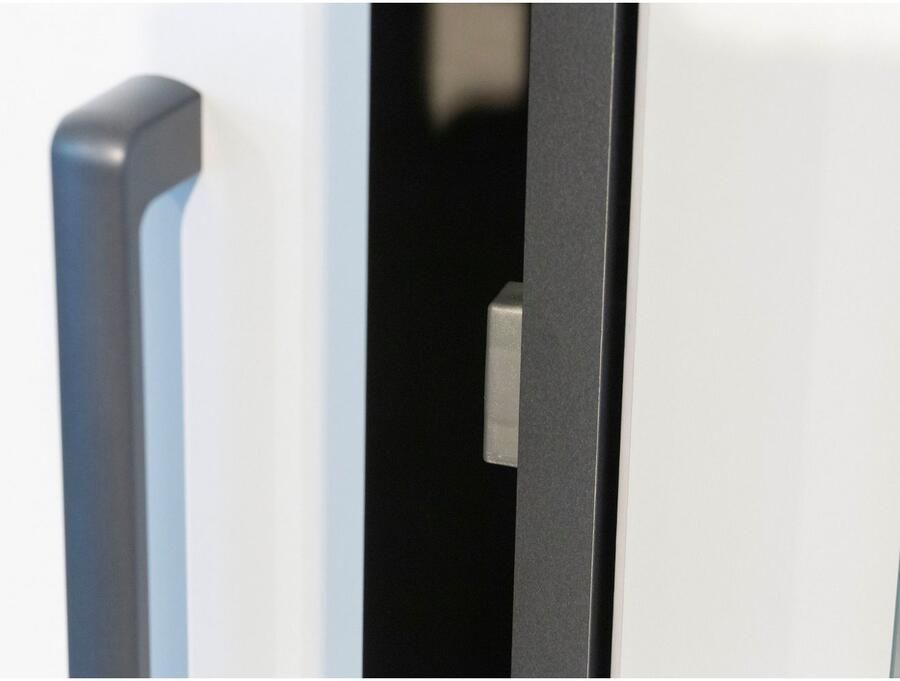 Rauch Draaideurkast Voyager met moderne grepen in grijs-metallic en spiegel - Foto 12