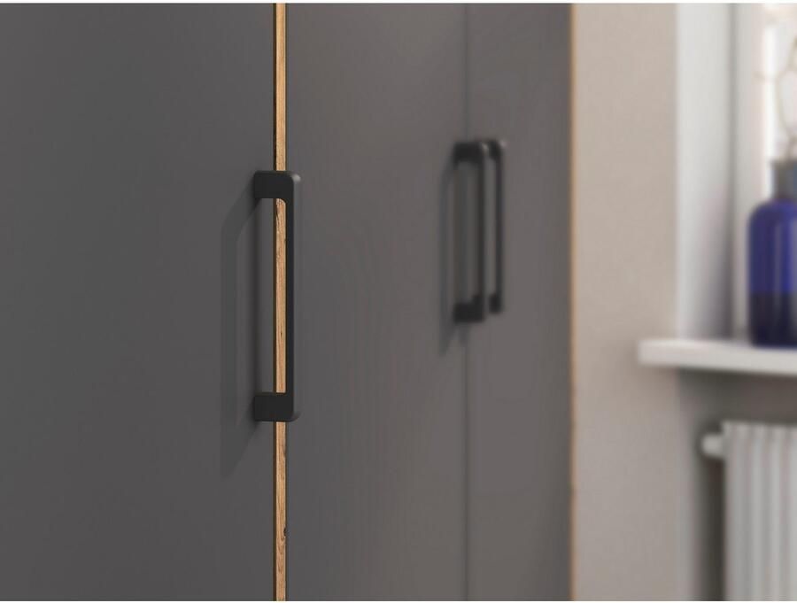 Rauch Draaideurkast Voyager met moderne grepen in grijs-metallic en spiegel - Foto 13