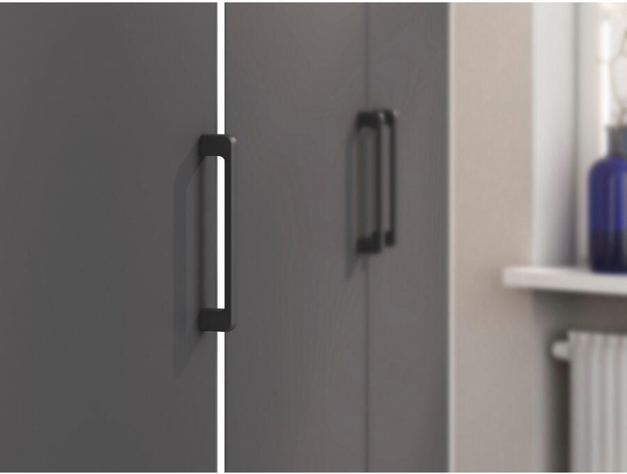 Rauch Draaideurkast Voyager met moderne grepen in grijs-metallic en spiegel - Foto 12