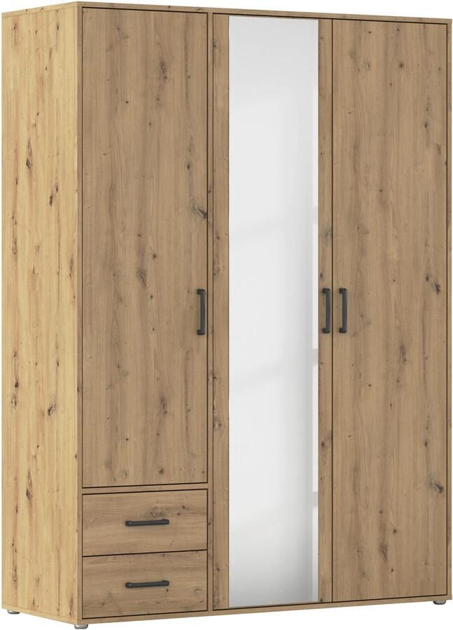 Rauch Draaideurkast Voyager met moderne grepen in grijs-metallic incl. laden en spiegel - Foto 19