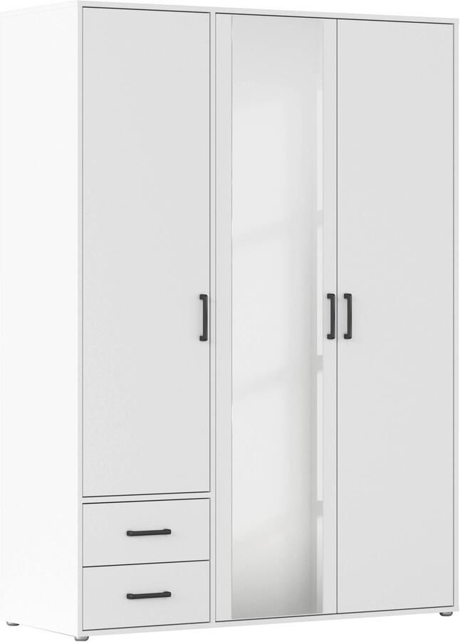 Rauch Draaideurkast Voyager met moderne grepen in grijs-metallic incl. laden en spiegel - Foto 19