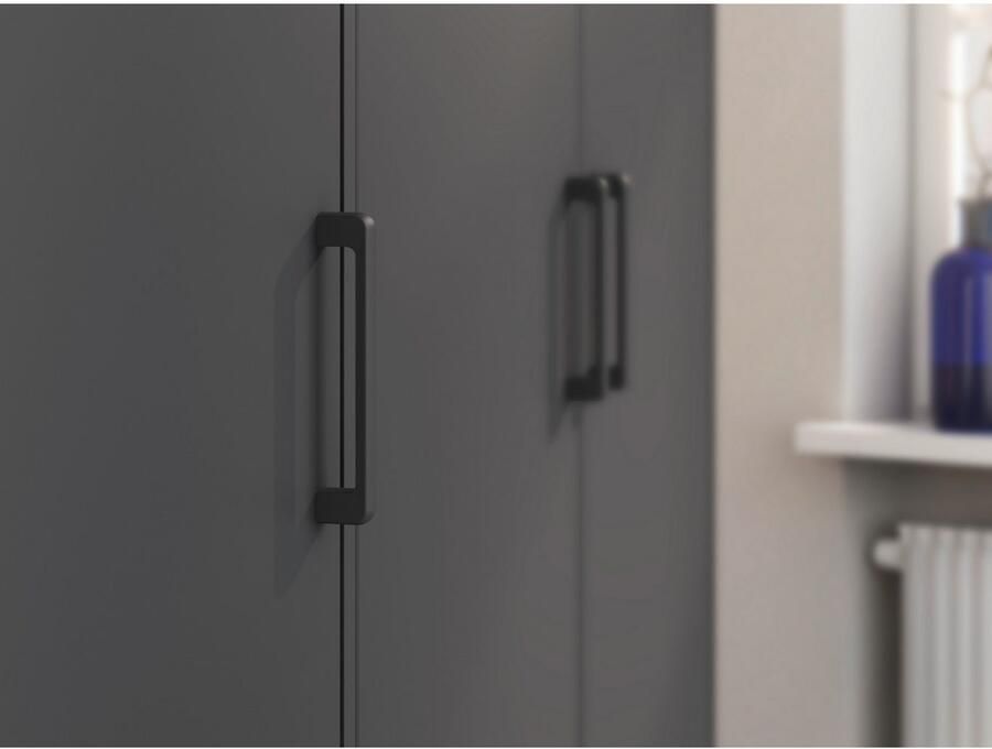 Rauch Draaideurkast Voyager met moderne grepen in grijs-metallic incl. laden en spiegel - Foto 15