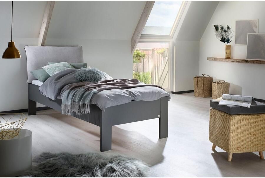 Rauch Futonbed Aditio Hoofdbord weefstof met afgezette opstaande naad - Foto 7